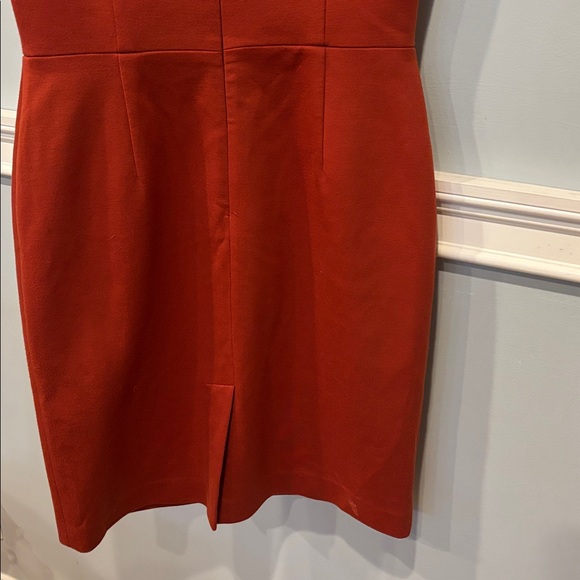 Ellie Tahari 80% wool burnt sienna dress vintage - Picture 6 of 7